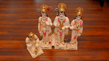 Load image into Gallery viewer, Lord Ram Darbar statue for Home/Office decoration (16cm x 12cm x 3.5cm) White
