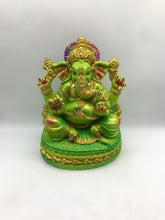 Load image into Gallery viewer, Ganesh Ganesha Ganpati Ganapati Hindu God Hindu God Ganesh fiber idol Green