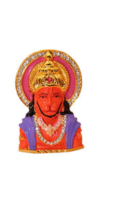 Lord Bahubali Hanuman Idol for home,car decore (3cm x 2cm x 0.5cm) Orange