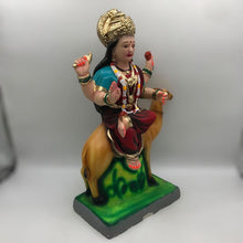 Load image into Gallery viewer, Ambe maa,Ambaji, Durga ma, Bengali Durga ma statue,idol,murti,mud idol Maroon