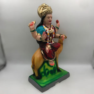Ambe maa,Ambaji, Durga ma, Bengali Durga ma statue,idol,murti,mud idol Maroon