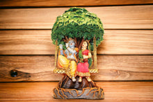 Load image into Gallery viewer, Radhe Krishna Hindu God Hindu fiber idol Multicolor