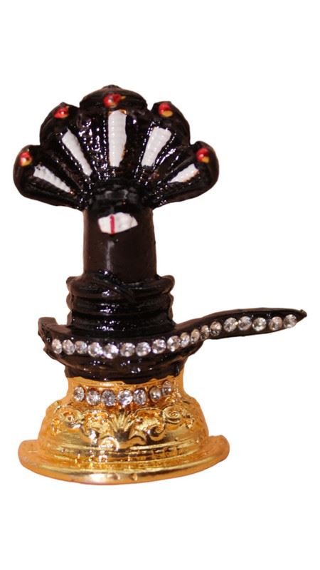 Shivling Idol Murti for Daily Pooja Purpose ( 2cm x 1.5cm x 0.5cm) Black