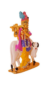 Lord Krishna,Bal gopal Statue,Home,Temple,Office decore(3cm x2cm x0.8cm)Mixcolor