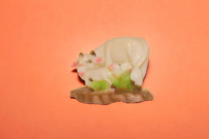 Cow with Calf Vastu,Positive Energy for Home offers Wealth,Prosperity White