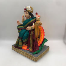 Load image into Gallery viewer, Ambe maa,Ambaji, Durga ma, Bengali Durga ma statue,idol,murti,mud idol Tea Green