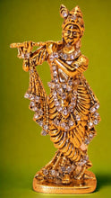Load image into Gallery viewer, Lord Krishna,Bal gopal Statue,Home,Temple,Office decore(3cm x1.5cm x0.5cm)Gold