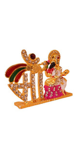 Goddess Saraswati Hindu Goddess of Knowledge & Music Gold