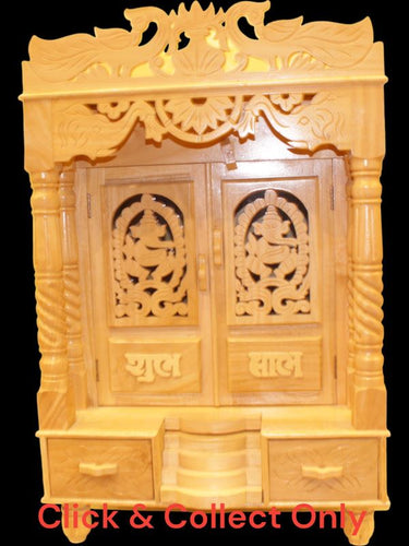 Wooden Temple,Mandir,Hand made temple,Office & Home Temple Yellow