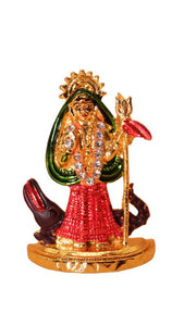 Hindu God Khodiyar Statue Idol For Home Temple Decor(2cm x 1.4cm x 0.5cm) Gold