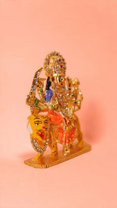 Goddess Ambaji Maa Durga Sitting Idol Statue Gold