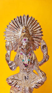 Laxmi Hindu God Hindu God laxmi fiber idol ( 8cm x 4cm x 4cm) Silver
