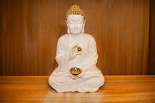 Load image into Gallery viewer, Buddha buddh buddha sitting Showpiece Home decore White