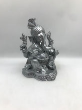 Load image into Gallery viewer, Ganesh Ganesha Ganpati Ganapati Hindu God Hindu God Ganesh fiber idol Silver