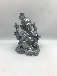 Ganesh Ganesha Ganpati Ganapati Hindu God Hindu God Ganesh fiber idol Silver