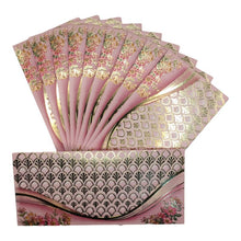 Load image into Gallery viewer, Envelopes Envelope Money holder Diwali Wedding Gift Card Pack of 10 Light Pink