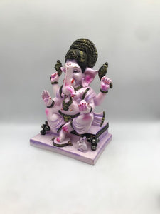 Ganesh Ganesha Ganpati Ganapati Hindu God Hindu God Ganesh fiber idol Purple