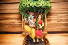 Load image into Gallery viewer, Radhe Krishna Hindu God Hindu fiber idol Multicolor