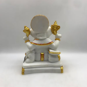 Ganesh Ganesha Ganpati Ganapati Hindu God Hindu God Ganesh fiber idol White