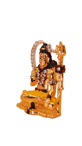 Lord Shiva Shankar Statue Bhole Nath Murti Home Decor(2cm x 1.4cm x 0.5cm) Blue