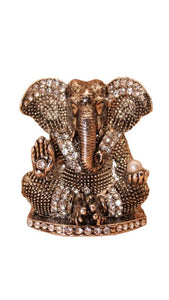 Ganesh Bhagwan Ganesha Statue Ganpati for Home Decor(2cm x 1.5cm x 1cm) Grey