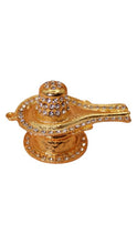 Load image into Gallery viewer, Shivling Idol Murti for Daily Pooja Purpose ( 1cm x 2cm x 1cm) Gold
