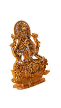 Load image into Gallery viewer, Laxmi Hindu God Hindu God laxmi fiber idol ( 3cm x 2cm x 0.5cm) Gold