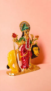 Goddess Ambaji Maa Durga Sitting Idol Statue Gold