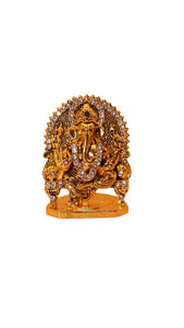 Ganesh Bhagwan Ganesha Statue Ganpati for Home Decor(2cm x 1.5cm x 0.8cm) Gold
