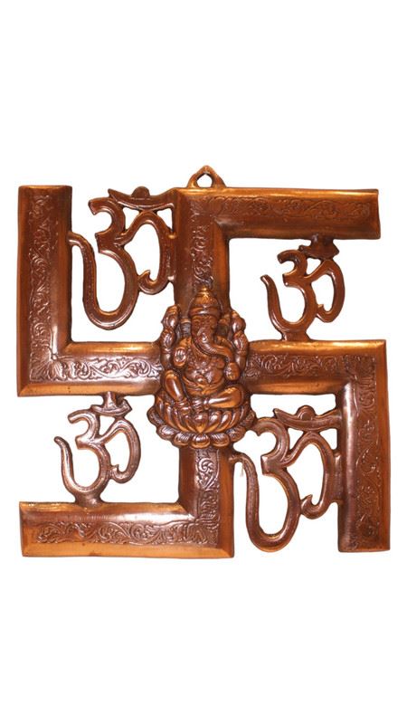 GANESH WALL HANGING & TABLE SHOWPIECE FIGURINE STATUE FOR HOME DECOR Copper