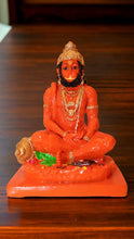 Load image into Gallery viewer, Lord Bahubali Hanuman Idol Bajrang Bali Murti (6cm x 4.4cm x 3.3cm) Orange