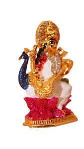 Goddess Saraswati Hindu Goddess of Knowledge & Music Gold