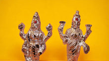 Load image into Gallery viewer, Lord Vishnu Laxmi Sculpture Decorative (5cm x 4.5cm x 2cm) Silver