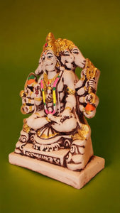 Lord Panchmukhi Hanuman Idol Bajrang Bali Murti (9cm x 5.5cm x 3.5cm) Grey