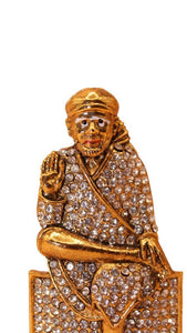 Sai Baba Statue Divine for Your Home/car Decor Gold