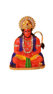 Lord Bahubali Hanuman Idol for home,car decore (3cm x 2cm x 0.5cm) Orange
