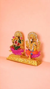 Laxmi Ganesh Idol Statue showpiece Decoration for Home Gold