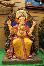 Load image into Gallery viewer, POP Ganesh Visarjan idol, Yellow variant, front view