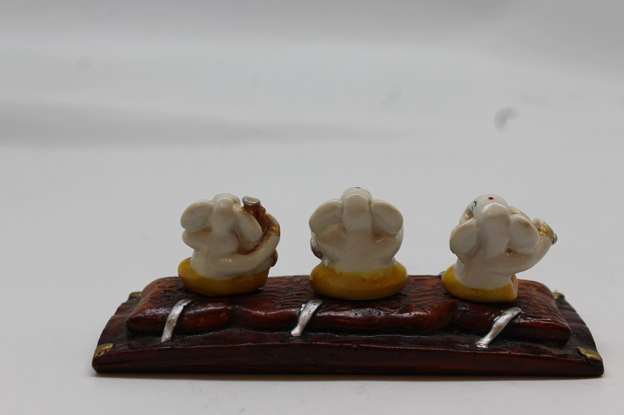Ganesh Trio resin statue, 1062
