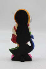 Load image into Gallery viewer, Standing Lord Murugan Idol with Peacock – Pink Lotus Base - Purple - back view