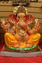 Load image into Gallery viewer, Eco-Friendly Ganesh Idol - Gold Disc Crown, front view