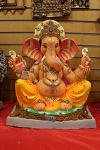 Load image into Gallery viewer, Eco-Friendly Ganesh Idol - Gold Disc Crown, full figure