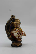 Load image into Gallery viewer, Lord Ayyappa Swamy Wall Medallion Plaque - Purple - side view