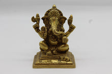 Load image into Gallery viewer, Ganesh brass statue, 1012