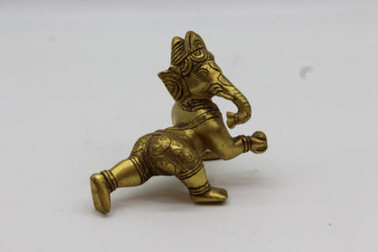 Baby Ganesh brass statue, 1013