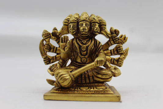 Panchmukhi Hanuman brass statue, 1023
