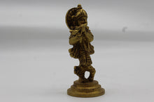 Load image into Gallery viewer, Krishna brass statue, 1025