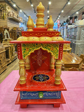 Load image into Gallery viewer, Ornate Domed Wooden Mandir with Drawer - A104
