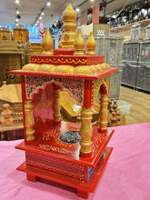 Load image into Gallery viewer, Ornate Domed Wooden Mandir with Drawer - A104