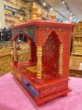 Load image into Gallery viewer, Hand-Painted Wooden Mandir - A109